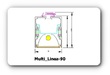 MULTILINEA 90 modules Adaptors 350⁰