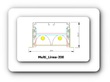 MULTILINEA 200  Semitrimless  Modules OPAL PMMA DIFFUSER